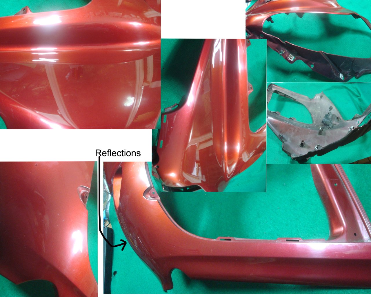 Goldwing GL1800 01 to 02 Cowl Left Illusion Red R259 64292-MCA-010ZC