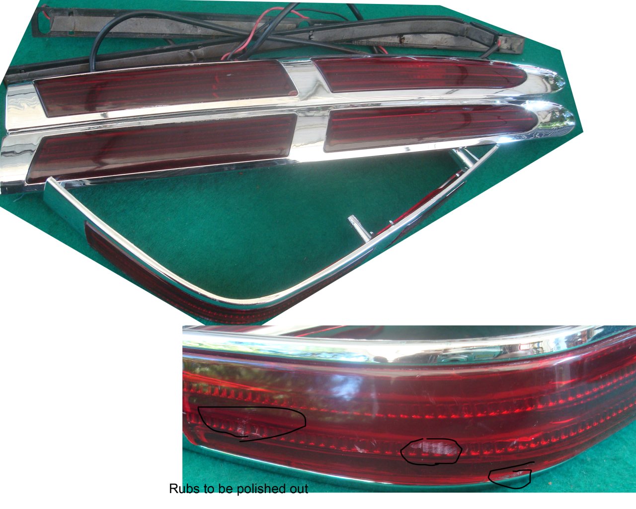 Goldwing GL1800 01 to 10 Partial set Kuryakyn trunk lights