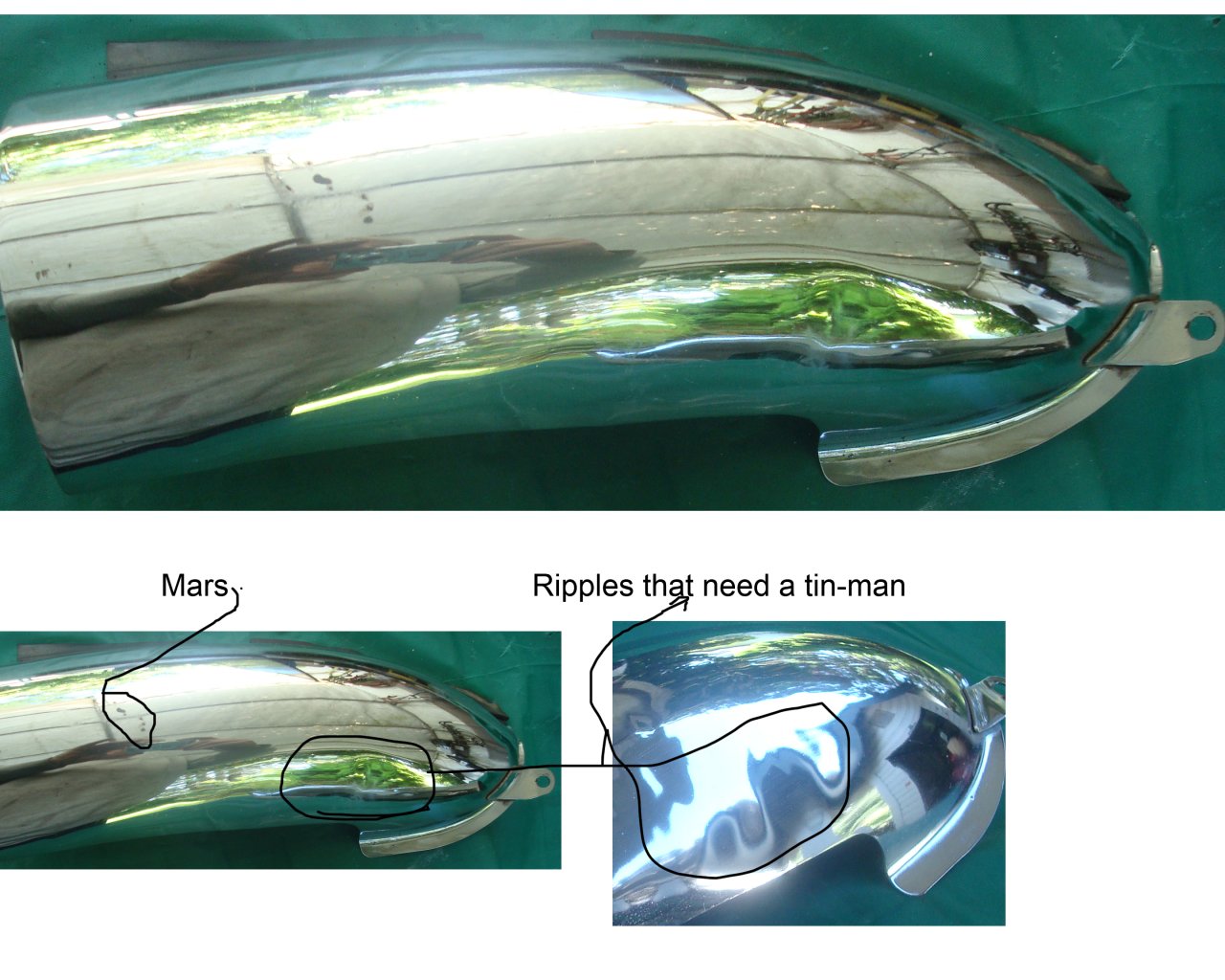Goldwing GL1800 01 to 05 RIGHT hand exhaust protector 18110-MCA-010