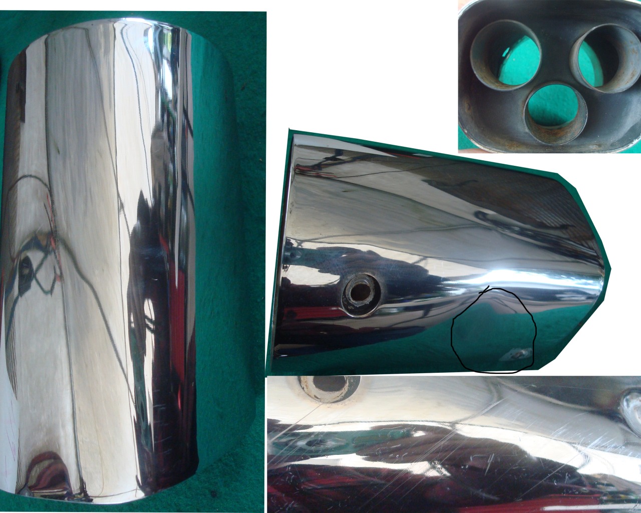 Goldwing GL1800 01 to 05 Tail Piece Exhaust Tip Right 18316-MCA-003