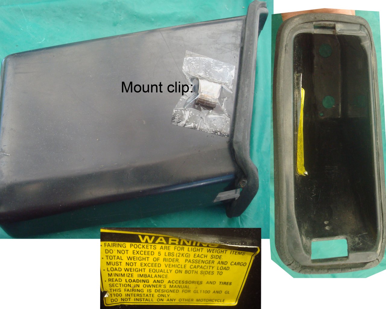 Goldwing GL1100 1983 Fairing Pocket, RH 64238-MB9-870