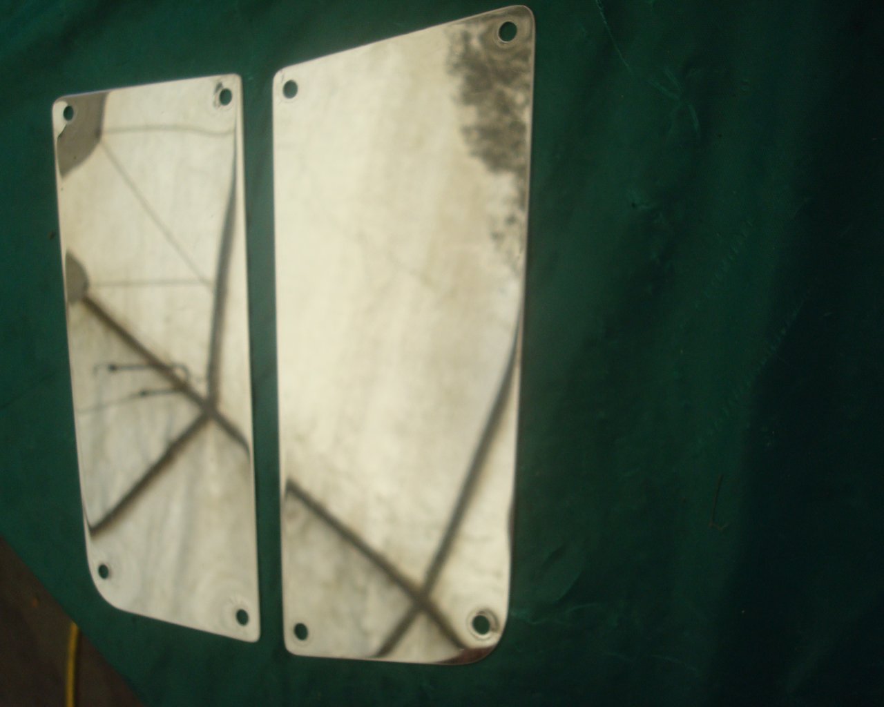 Goldwing GL1100 80 - 83 Chrome cover plates: fairing radio +