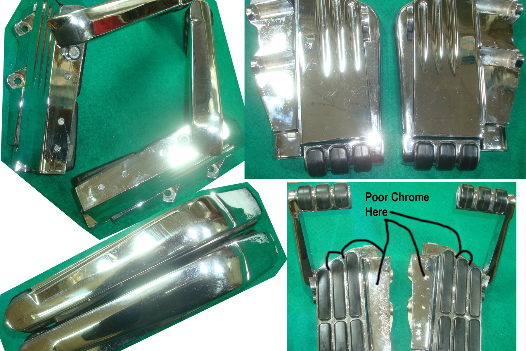 Goldwing GL1800 01 to 17 KURYAKYN Chrome Transformer Floorboards 7006