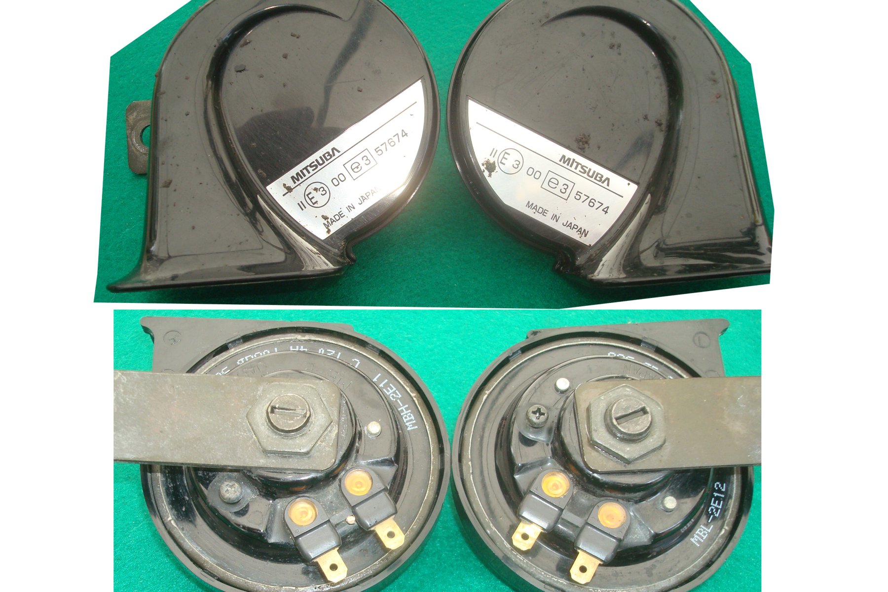 Goldwing GL1800 01 to 17 HORN ASSY. (HI) 38110-MCA-003 and LOW 38120-MCA-003