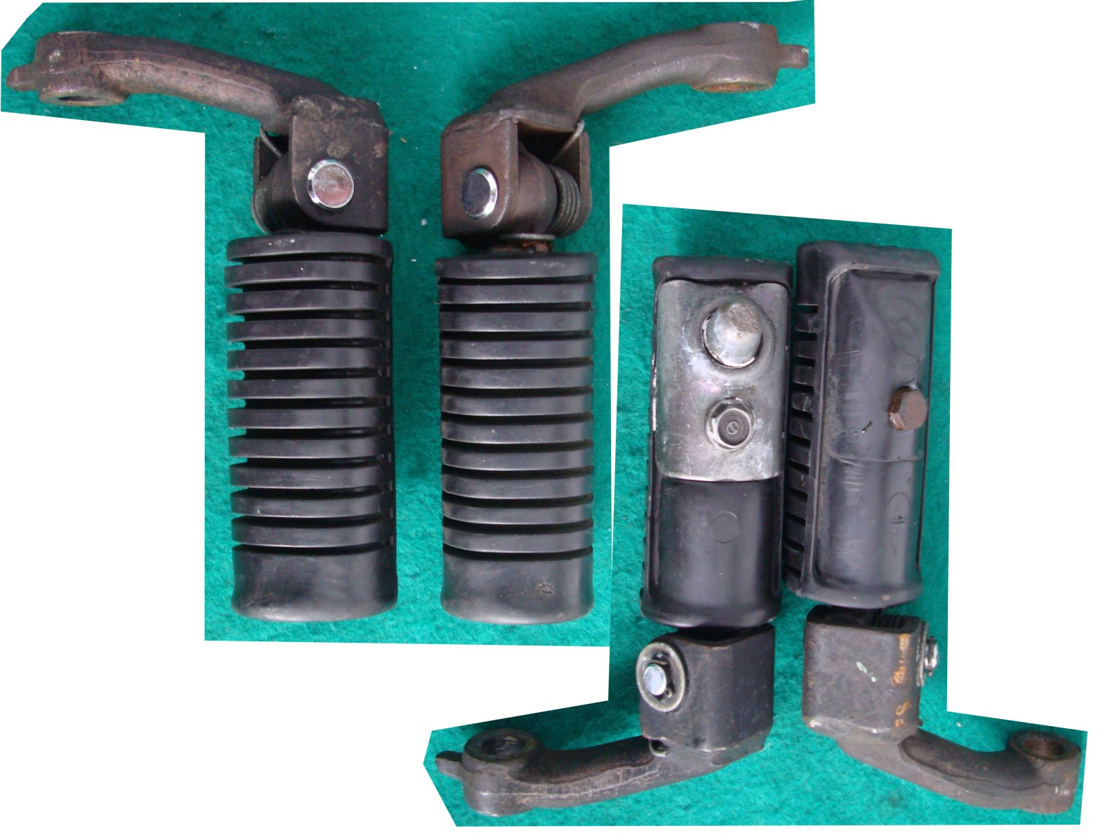 Goldwing GL1000 '75 to 79 Driver footpegs STEP assemblies SET 50603-033-010